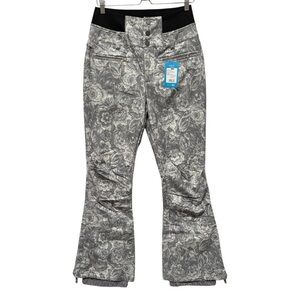 Roxy Rising High Shell Waterproof Flare Leg Ski Snow Pants Size Medium NEW